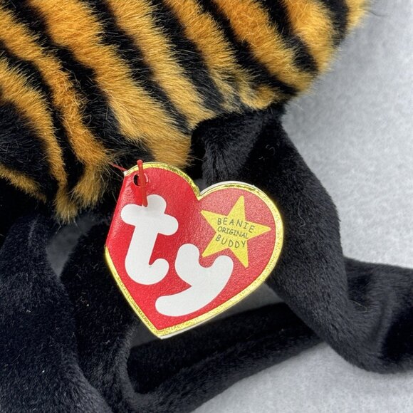 Spider Plush Spinner Lot of 2 TY Beanie Buddy & Baby Stuffed Toys Black Brown - Picture 6 of 16